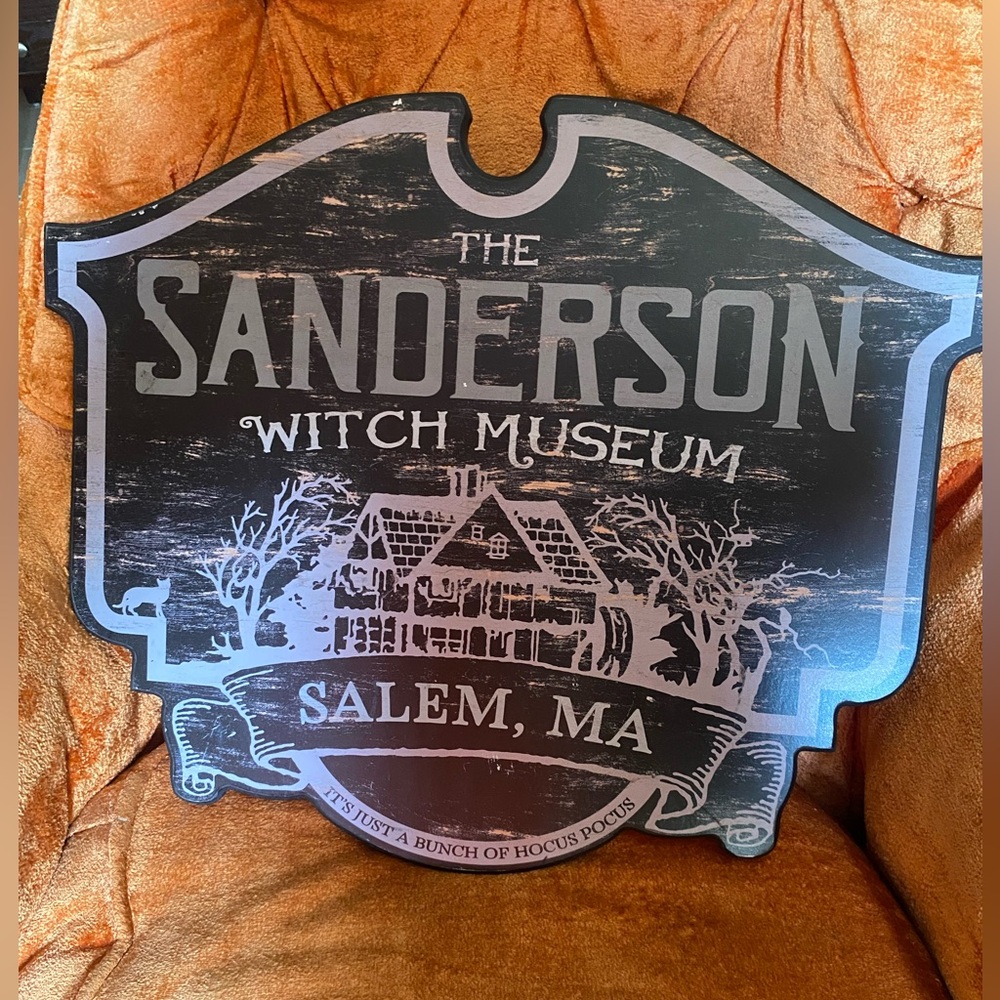 Spirit Halloween Hocus Pocus Wood Sign